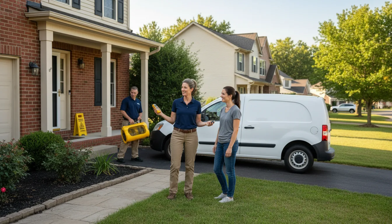 Residential water damage restoration in Natchez, LA